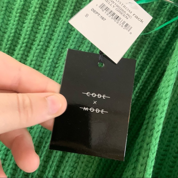 NWT CodeXMode Green Open Front Dolman Cardigan Small - Picture 5 of 10